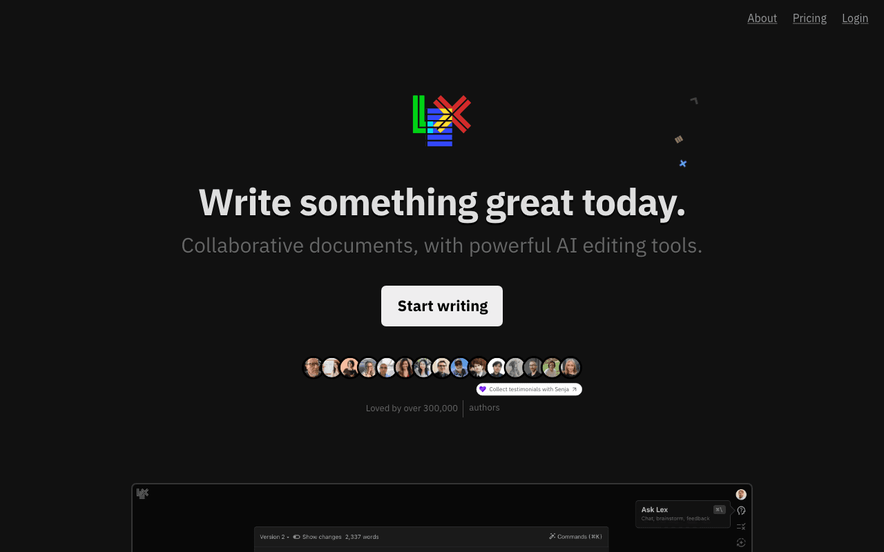 Lex homepage