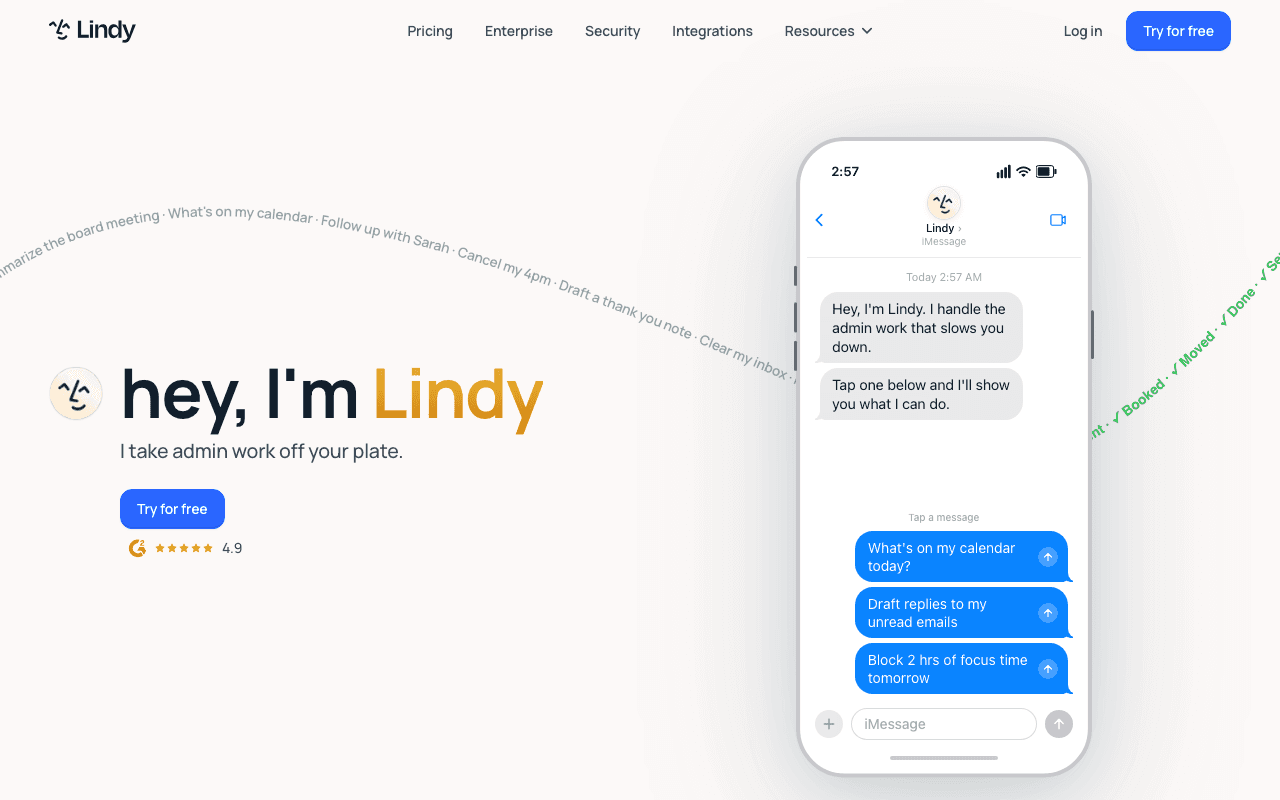 Lindy homepage