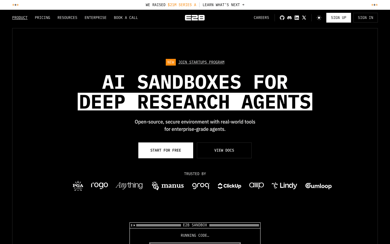 E2B homepage