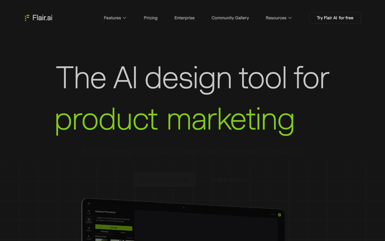 Flair AI homepage